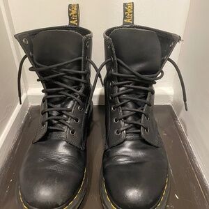 Dr. Martens AirWair 1460 black lace up combat boots women’s size ten